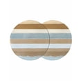 thumbnail image 1 of Round Placemats Abstract Blue Brown White Stripes 15 inch Set of 2 Table Mats for Dining Table Oil Painting Heat Resistant Non-Slip Kitchen & Home Decorative Place Mat Set, 1 of 8