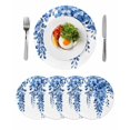 thumbnail image 1 of Round Placemats Blue Eucalyptus Leaves 15 inch Set of 4 Table Mats for Dining Table Watercolor Plant Heat Resistant Non-Slip Kitchen & Home Decorative Place Mat Set, 1 of 8