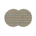 thumbnail image 1 of Round Placemats Boho Stripes 15 inch Set of 2 Table Mats for Dining Table Abstract Bohemian Floral Heat Resistant Non-Slip Kitchen & Home Decorative Place Mat Set, 1 of 8