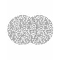 thumbnail image 1 of Round Placemats Branch Leaves 15 inch Set of 2 Table Mats for Dining Table Plant Grey White Heat Resistant Non-Slip Kitchen & Home Decorative Place Mat Set, 1 of 8