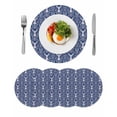 thumbnail image 1 of Round Placemats Branches Leaves 15 inch Set of 4 Table Mats for Dining Table Deer Head Heat Resistant Non-Slip Kitchen & Home Decorative Place Mat Set, 1 of 8