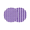 thumbnail image 1 of Round Placemats Buffalo Check Watercolor 15 inch Set of 2 Table Mats for Dining Table Purple White Plaid FarmHouse Heat Resistant Non-Slip Kitchen & Home Decorative Place Mat Set, 1 of 8