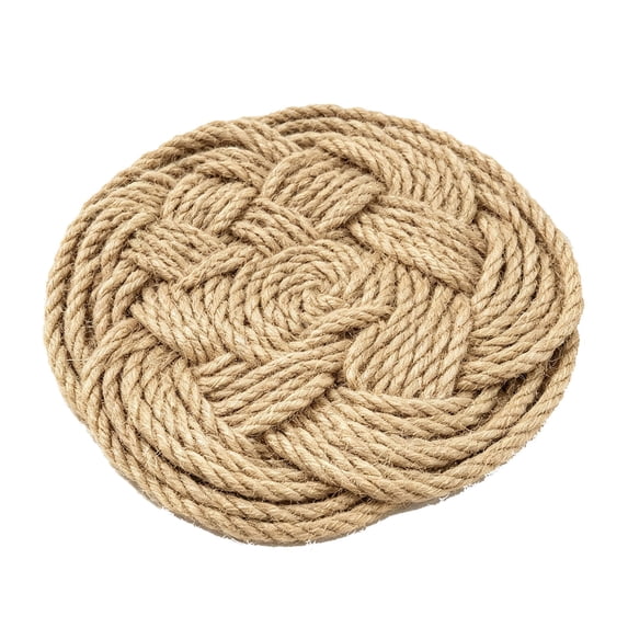Round Placemats Cotton Linen Heat Resistant Insulation Mat for Dining Table, Kitchen, and Home Decor, Easy Clean Modern Table Mats for Everyday Use, 4.72 X 4.72 Inch, 1 Pack