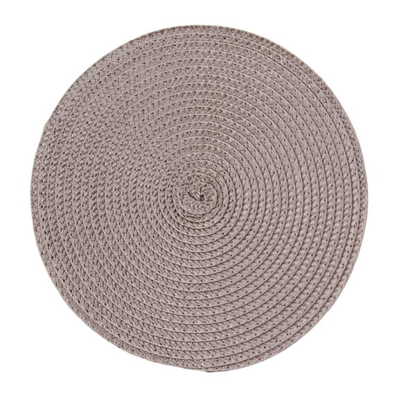 Round Placemats, Cotton Rope Thick Place Mats, Heat Resistant Woven Table Mats, Hot Pads for Kitchen, 15 Inches Weave Placemat for Farmhouse and Kitchen Table Decor