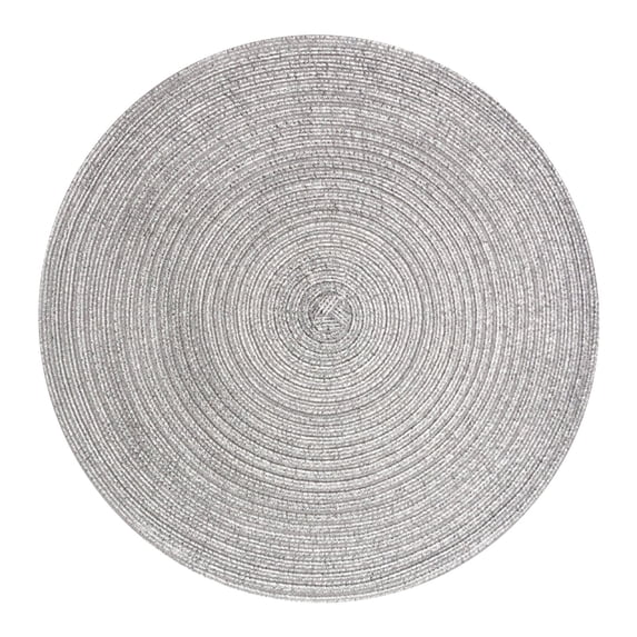Round Placemats Cotton Rope Woven Table Mats Hot Pads for Kitchen, Non Heat Resistant Place Mats, 11. Inch Braided Placemat for Farmhouse Decor and Kitchen Table Decor