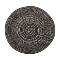 Round Placemats for Dining Table, Thread Weave Heat Resistant Non-Slip Pads, Heat Resistant Non-Slip Placemats, Washable Woven Vinyl Placemats, for Kitchen
