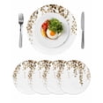 thumbnail image 1 of Round Placemats Eucalyptus Leaves 15 inch Set of 4 Table Mats for Dining Table Brown Leaf Heat Resistant Non-Slip Kitchen & Home Decorative Place Mat Set, 1 of 8