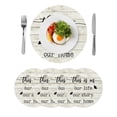 thumbnail image 1 of Round Placemats Farmhouse Style 15 inch Set of 4 Table Mats for Dining Table Funny Quote Wood Grain Heat Resistant Non-Slip Kitchen & Home Decorative Place Mat Set, 1 of 8