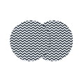 thumbnail image 1 of Round Placemats Geometric Pattern 15 inch Set of 2 Table Mats for Dining Table Chevron Blue Striped Heat Resistant Non-Slip Kitchen & Home Decorative Place Mat Set, 1 of 8