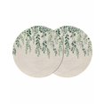 thumbnail image 1 of Round Placemats Green Branch 15 inch Set of 2 Table Mats for Dining Table Spring Leaves Heat Resistant Non-Slip Kitchen & Home Decorative Place Mat Set, 1 of 8