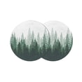 thumbnail image 1 of Round Placemats Green Forest Tree 15 inch Set of 2 Table Mats for Dining Table Misty Forest Tree Silhouette Nature Heat Resistant Non-Slip Kitchen & Home Decorative Place Mat Set, 1 of 8