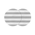 thumbnail image 1 of Round Placemats Grey and White Stripe 15 inch Set of 2 Table Mats for Dining Table Simple Style Heat Resistant Non-Slip Kitchen & Home Decorative Place Mat Set, 1 of 8