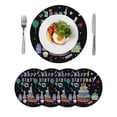 thumbnail image 1 of Round Placemats Happy Birthday 15 inch Set of 4 Table Mats for Dining Table Cakes Candy Balloon Heat Resistant Non-Slip Kitchen & Home Decorative Place Mat Set, 1 of 8