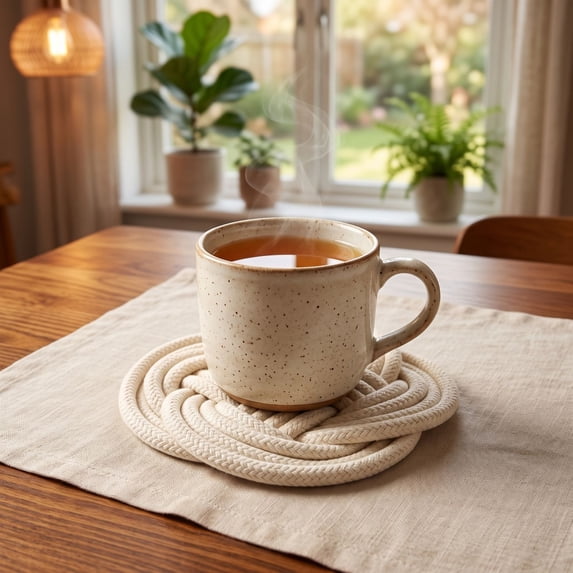 Round Placemats, Heat Resistant Table Mats, Waterproof Oilproof Wipeable Table Protective Placemats, Washable for Indoor & Outdoor Use