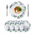 thumbnail image 1 of Round Placemats Hydrangea Leaves 15 inch Set of 4 Table Mats for Dining Table Floral Plant Heat Resistant Non-Slip Kitchen & Home Decorative Place Mat Set, 1 of 8
