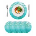 thumbnail image 1 of Round Placemats Ocean Summer Sunlight 15 inch Set of 4 Table Mats for Dining Table Seawater Green Wave Heat Resistant Non-Slip Kitchen & Home Decorative Place Mat Set, 1 of 8