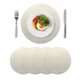 thumbnail image 1 of Round Placemats Ombre Wave Stripes 15 inch Set of 4 Table Mats for Dining Table Abstract Line Heat Resistant Non-Slip Kitchen & Home Decorative Place Mat Set, 1 of 8