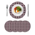 thumbnail image 1 of Round Placemats Pink Flower 15 inch Set of 4 Table Mats for Dining Table Modern Abstract Art Heat Resistant Non-Slip Kitchen & Home Decorative Place Mat Set, 1 of 8