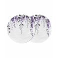 thumbnail image 1 of Round Placemats Purple Leaves 15 inch Set of 2 Table Mats for Dining Table Eucalyptus Leaf Heat Resistant Non-Slip Kitchen & Home Decorative Place Mat Set, 1 of 8