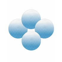 Round Placemats Set of 4 Blue Geometric Lines Place Mats Washable Woven Placemat Gradient Abstract Circle Braided Table Mat for Kitchen Dining Table Party Home Decor 15 Inch