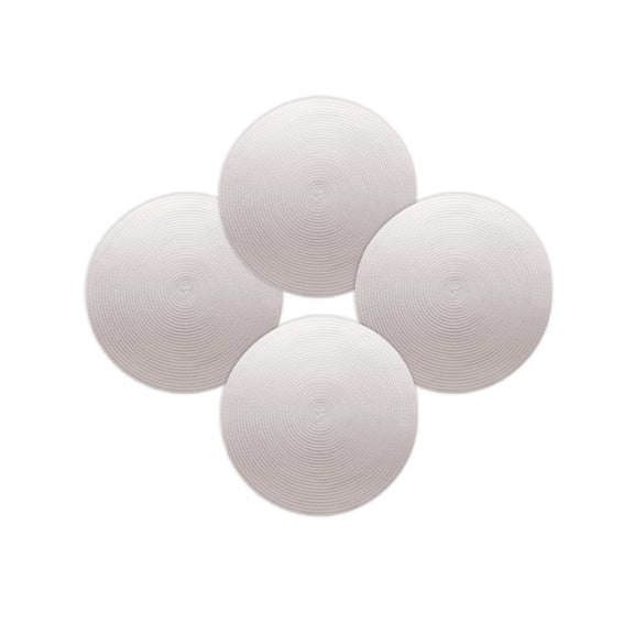 Round Placemats Set of 4 Brown Ombre Place Mats Washable Woven Placemat Gradient Gradual Color Circle Braided Table Mat for Kitchen Dining Table Party Home Decor 15 Inch