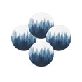 thumbnail image 1 of Round Placemats Set of 4 Forest Tree Place Mats Washable Woven Placemat Misty Forest Landscape Nature Blue Circle Braided Table Mat for Kitchen Dining Table Party Home Decor 15 Inch, 1 of 8