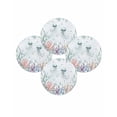 thumbnail image 1 of Round Placemats Set of 4 Jellyfish Place Mats Washable Woven Placemat Ocean Fish Coral Seagrass Circle Braided Table Mat for Kitchen Dining Table Party Home Decor 15 Inch, 1 of 8