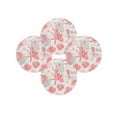 thumbnail image 1 of Round Placemats Set of 4 Red Starfish Conch Place Mats Washable Woven Placemat Shell Seahorse Circle Braided Table Mat for Kitchen Dining Table Party Home Decor 15 Inch, 1 of 8