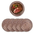 thumbnail image 1 of Round Placemats Set of 6 Heat Resistant Cotton Rope Braided 15 inch Place Mats for Dining Table Thick Fabric Absorbent Table Mats Trivet - Style:Style 3, 1 of 5