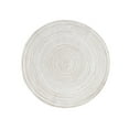 thumbnail image 1 of Round Placemats Set of 4, Ramie Cotton Hot Pads Heat-Resistant Kitchen Table Mats, White, 14 inches, 1 of 5