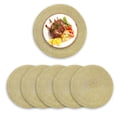 thumbnail image 1 of Round Placemats Set of 6, Cotton Woven Placemat Heat-Resistant Non-Slip Washable Table Mats for Dining Table 7 Inchgolden18cm, 1 of 4