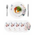 thumbnail image 1 of Round Placemats Spring Flowers 15 inch Set of 4 Table Mats for Dining Table Pink Butterfly Heat Resistant Non-Slip Kitchen & Home Decorative Place Mat Set, 1 of 8