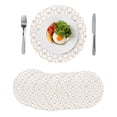 thumbnail image 1 of Round Placemats Trellis Pattern 15 inch Set of 6 Table Mats for Dining Table Circle Heat Resistant Non-Slip Kitchen & Home Decorative Place Mat Set, 1 of 8