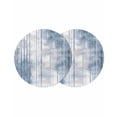 thumbnail image 1 of Round Placemats Watercolors Blue White 15 inch Set of 2 Table Mats for Dining Table Abstract Heat Resistant Non-Slip Kitchen & Home Decorative Place Mat Set, 1 of 8
