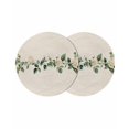 thumbnail image 1 of Round Placemats White Rose 15 inch Set of 2 Table Mats for Dining Table Linen Background Heat Resistant Non-Slip Kitchen & Home Decorative Place Mat Set, 1 of 8