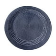 thumbnail image 1 of Round Placemats for Dining Table, 15.75 inch Small Large Placemats Washable Heat Resistant Non Slip Round Table Mats for Kitchen Table, Navy Blue, 1 of 6