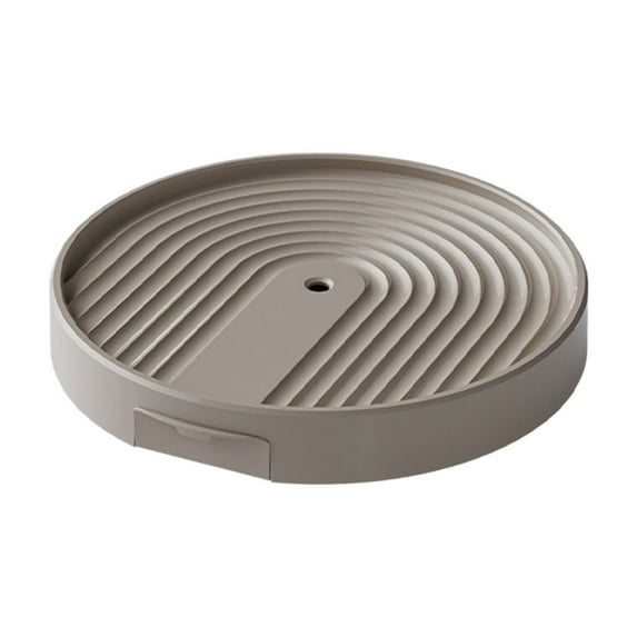 Round Plant Caddy with Hidden Drain Reservoir, Heavy Duty Rolling Plant Stand Caddy with Wheels, Pot Base for Indoor Outdoor (Coffee)