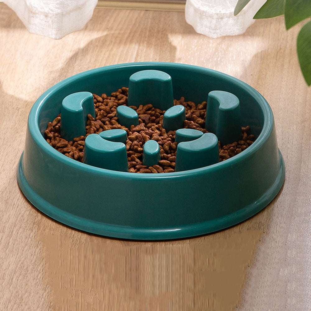 Preventing Rapid Eating In Dogs Without Medication Reference: Round Plastic Dog Puppy Feeder Slow Eating Bowl Eco Friendly