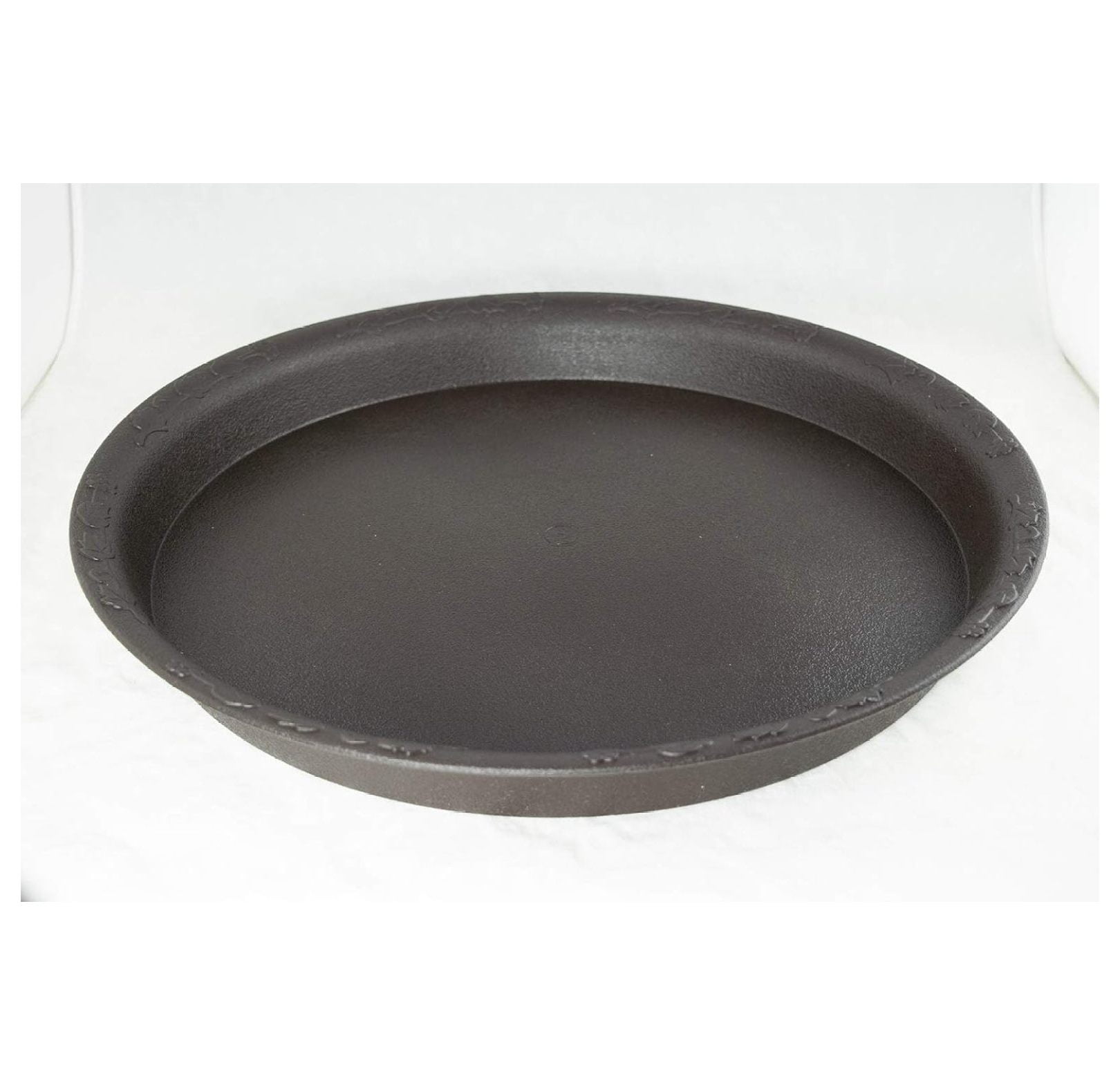 Round Plastic Humidity Tray for Bonsai Tree and Home Garden Plant 15.25"x 15.25"x 1.75" Dark