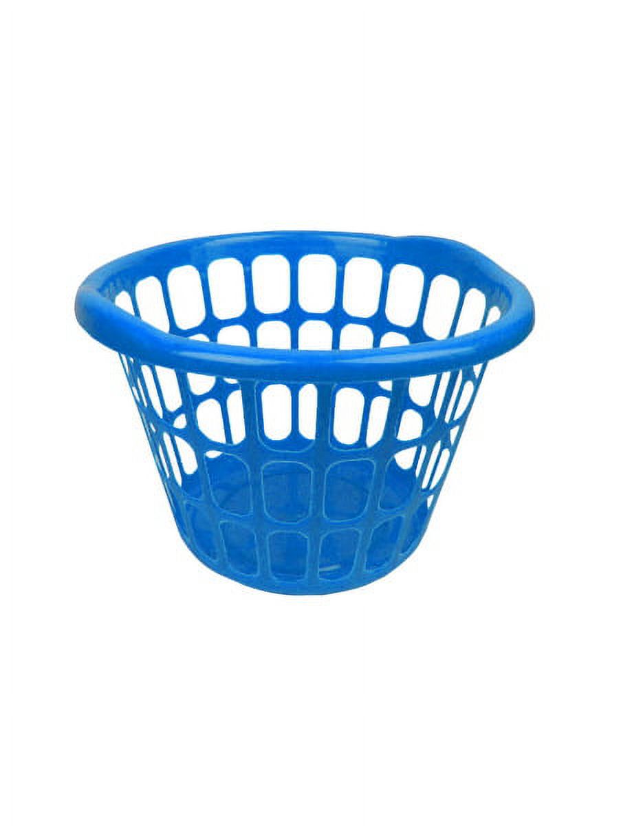 Round Plastic Laundry Basket, 8 Count