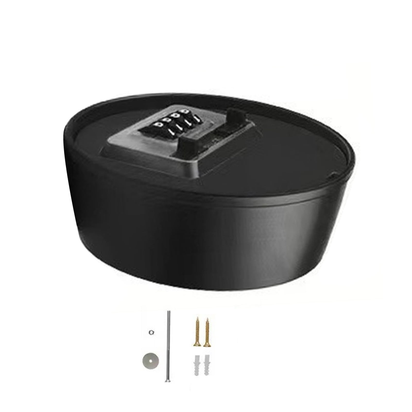 Round Plastic Password Storage Box Wall Mounted Circular Secret Code ...