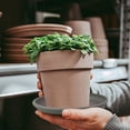 thumbnail image 1 of Round Tray, Ridged Edge Flower Pot Saucer, Indoor Outdoor Water Collector Tray, For Terracotta Ceramic Planter Base Catch Drainage-5.9"Ã5.9"Ã1.4", 1 of 8