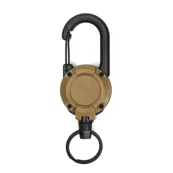 Round Plastic Retractable Key Holder With Heavy Duty Gear Mechanism 26. ...