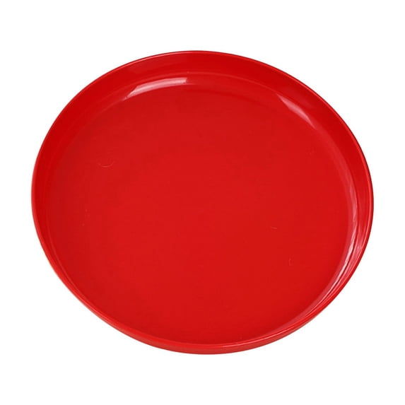 Round Plastic Serving Platters, Cafeteria Tray Platters, Fast Food Serving Trays, Stackable Decorative Trays for Tea Set Dessert Snack, for Appetizers, Fruit, Party Trays, Catering, Weddings & Events