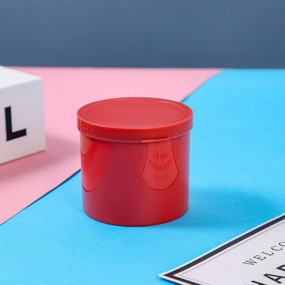 Round Plastic Storage Boxes, Transparent with Lid, Suitable for Small Items Swabs, Dustproof & Durable, Ideal for Home Office, 2-Pack