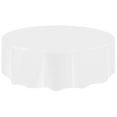 thumbnail image 1 of Round Plastic Tablecloth, Waterproof Spillproof with Plastic Backed Table Cloth, Wipe Clean Table Cover for Dining, Buffet Parties and Camping, 1 of 3