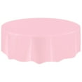 thumbnail image 1 of Round Plastic Tablecloth, Waterproof Spillproof with Plastic Backed Table Cloth, Wipe Clean Table Cover for Dining, Buffet Parties and Camping, 1 of 2