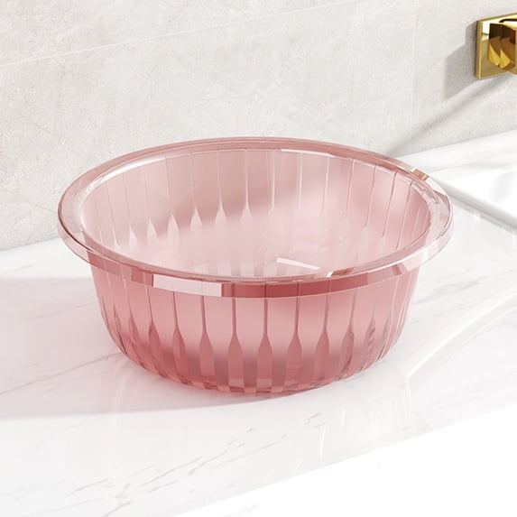 Round Plastic Wash Basin | Multipurpose Wash Tub for Kitchen, Camping & Laundry | Portable Dishpan, Foot Soak Tub & Hand Wash Bucket | 30cm Large Capacity Basin for Home, Bathroom & Outdoor Use