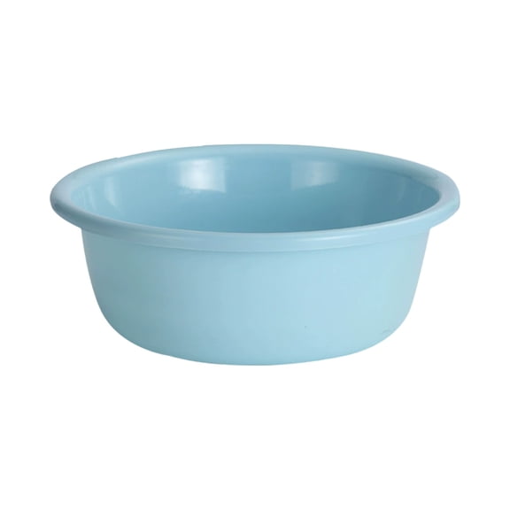Round Plastic Wash Basin, Small Basin Tub Stackable Camping Basin for Washing Face, Fruit, Dishes, Bottles, Home Kitchen Sink Blue