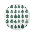 thumbnail image 1 of Round Plate Mat 15.4x15.4 Inchesx1 Placemat Table Mat Kitchen Mat Coffee Mat Fabric Thick, Strong Wear-Resistant, Heat Resistance Beautiful Cartoon Green Leaves, 1 of 7